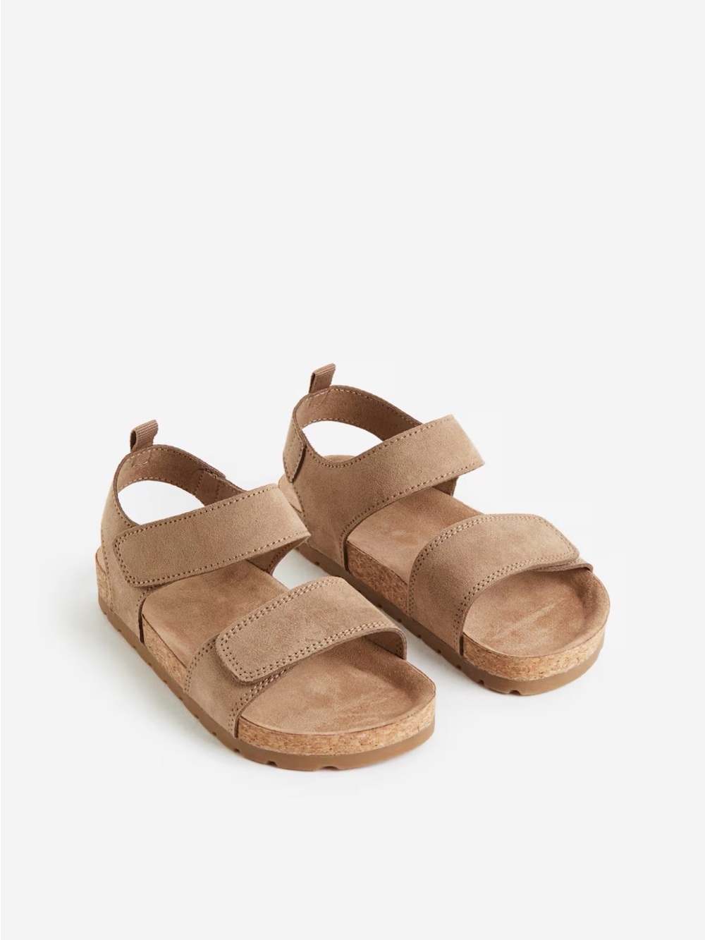 H&M Kids Beige Suede Double-Strap Sandals